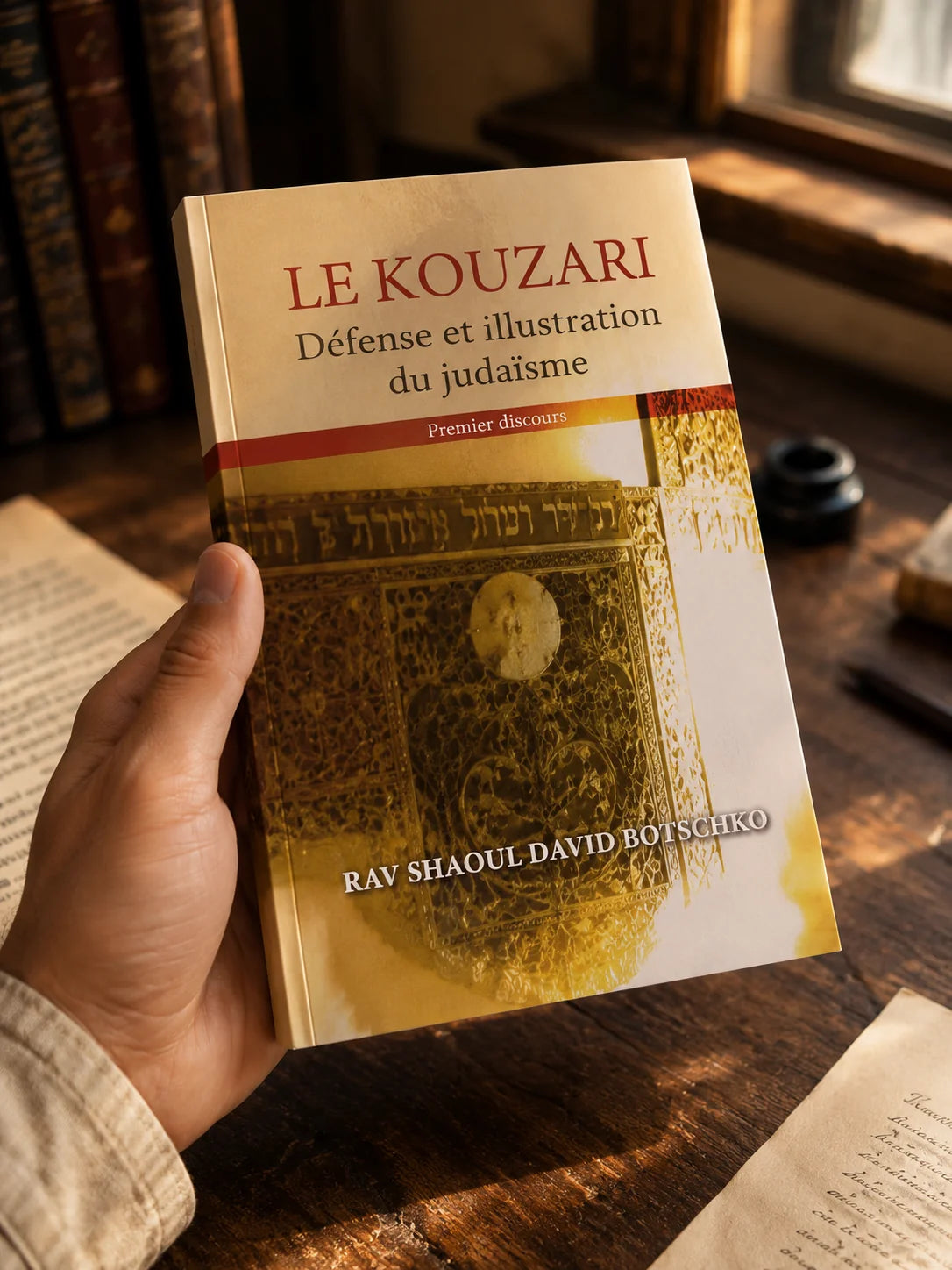 Le Kouzari — un volume tenu en main